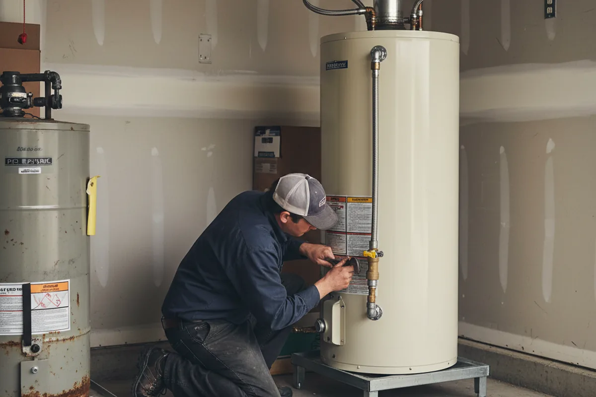 Water heater and shutoff valve replacement in Hillsboro